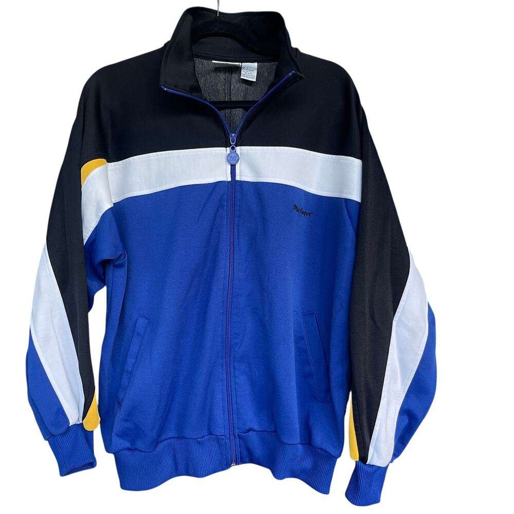 Vintage MacGregor Jacket Mens Large Track Full‎ Zip YKK Singapore 90s Athletic
